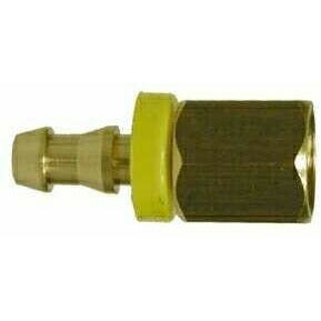 BRASS PUSH ON HOSE BARB RIGID FEMALE NPTF ADAPTER - Fast Fittings