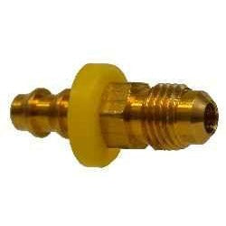BRASS PUSH ON HOSE BARB MALE SAE FLARE ADAPTER - Fast Fittings