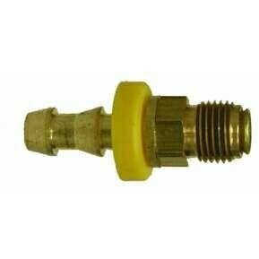 BRASS PUSH ON HOSE BARB INVERTED FLARE MALE SWIVEL FITTING - Fast Fittings