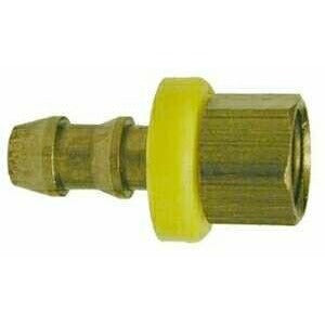 BRASS PUSH ON HOSE BARB FEMALE INVERTED FLARE ADAPTER - Fast Fittings