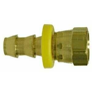 BRASS PUSH ON HOSE BARB FEMALE GASKET SEAL SWIVEL FITTING - NPSM - Fast Fittings