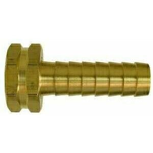BRASS GARDEN HOSE FEMALE SWIVEL ONLY - 2 INCH SHANK - Fast Fittings