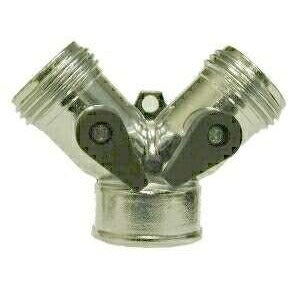 GARDEN HOSE Y SHAPE ZINC ALLOY CONNECTOR WITH 2 LEVERS - Fast Fittings