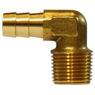 Forged Brass Hose Barb Male NPTF 90 Degree Elbow