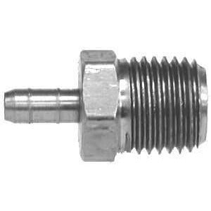 BRASS HOSE BARB MALE PIPE FITTING FOR POLYETHYLENE TUBING - TWO BARB STYLE - Fast Fittings