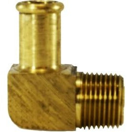 Beaded Hose Barb 90 Degree Brass D.O.T. Elbow - Bubble Barb