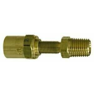 BRASS REUSABLE HOSE COUPLINGS - 1/4 MALE THREAD ID X OD - Fast Fittings