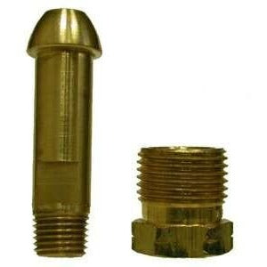 BRASS POL TAILPIECE AND NUT ASSEMBLY - BOTTLE GAS - Fast Fittings