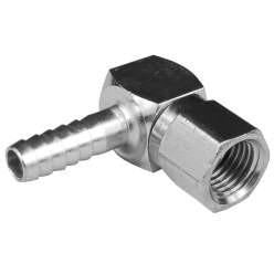 HOSE BARB X FEMALE 45 DEGREE FLARE SWIVEL ELBOW STAINLESS STEEL - Fast Fittings