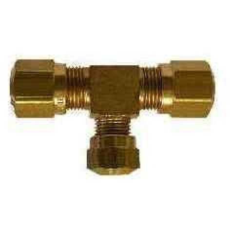 BRASS REDUCING AIR BRAKE BRANCH TEE - D.O.T. - NYLON TUBING - Fast Fittings