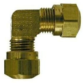 BRASS AIR BRAKE ELBOW SAE# 100201BA - NYLON TUBING - Fast Fittings