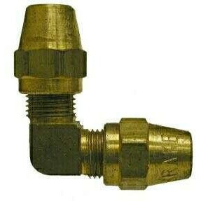 BRASS D.O.T. AIR BRAKE ELBOW - SAE# 120201BA - COPPER TUBING - Fast Fittings