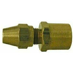 BRASS D.O.T. AIR BRAKE FEMALE ADAPTER - SAE# 120103BA - COPPER TUBING - Fast Fittings