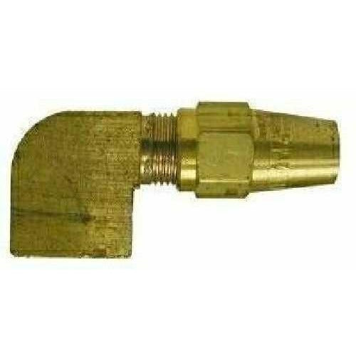 BRASS D.O.T. AIR BRAKE 90 DEGREE FEMALE ELBOW - COPPER TUBING - SAE# 120203BA - Fast Fittings