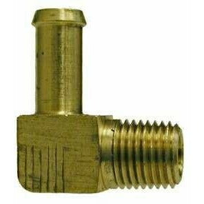 BEADED HOSE BARB 90 DEGREE BRASS D.O.T. ELBOW IND # 1582 - Fast Fittings
