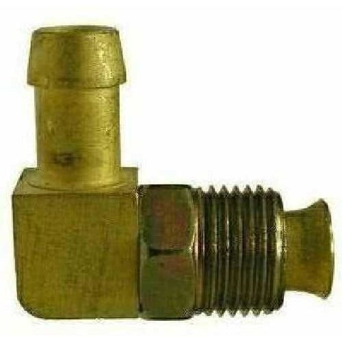 BRASS D.O.T. INVERTED FLARE MALE SWIVEL 90 DEGREE ELBOW IND # 1405 - Fast Fittings