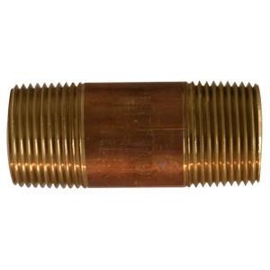 3/4-14 NPT Lead Free Brass SCH 40 Seamless Threaded Pipe