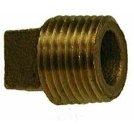 BRONZE SQUARE HEAD CORED PLUG - CLASS 125 - Fast Fittings