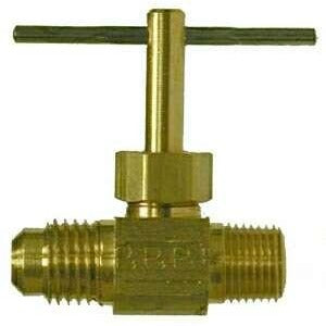 BRASS NEEDLE VALVE - MALE FLARE X MALE NPT - Fast Fittings