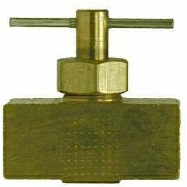 BRASS NEEDLE VALVE - FEMALE NPT X FEMALE NPT - Fast Fittings