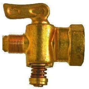 BRASS SHUT OFF COCK - MALE FLARE X FEMALE PIPE - Fast Fittings