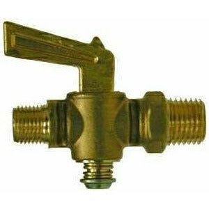 BRASS SHUT OFF COCK - COMPRESSION X MALE PIPE - Fast Fittings