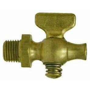 BRASS AIR COCK - MIP X BIBB - TEE HANDLE WITH HEX - Fast Fittings