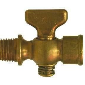 BRASS AIR COCK - MIP X FIP - TEE HANDLE NO HEX - IND#40, IND#41, IND#42 - Fast Fittings