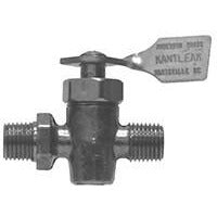 BRASS SOLID BOTTOM FUEL VALVE - MALE NPT X MALE NPT - Fast Fittings