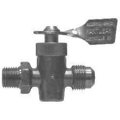 BRASS SOLID BOTTOM VALVE - MIP X MALE FLARE - Fast Fittings