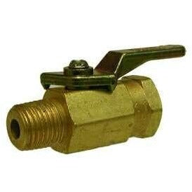 BRASS U.L. 2-WAY MINI BALL VALVE - DOMESTIC - MALE NPT X FEMALE NPT - Fast Fittings