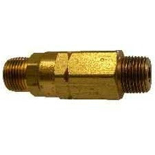 BRASS HIGH PRESSURE CHECK VALVE - 3000 PSI - MNPT X MNPT