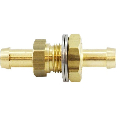 Brass Hose Barb Marine Bulkhead Fitting
