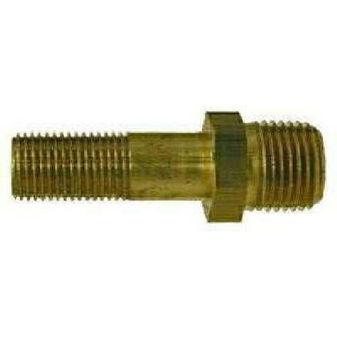 1/8 INCH NPT VALVE 1.207 INCH LONG SPRING CORE 7/16 INCH HEX WITH BLACK CAP - Fast Fittings