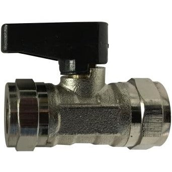 Chrome Plated Brass Mini Ball Valve - FIP x FIP