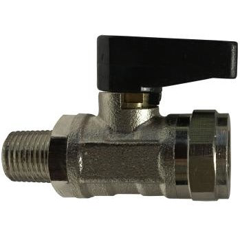Chrome Plated Brass Mini Ball Valve - MIP x FIP