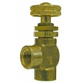 BRASS ANGLE MICRO-METERING VALVE - Fast Fittings