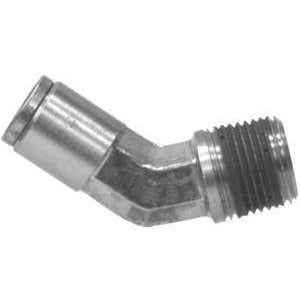 BRASS D.O.T. PUSH-IN MALE 45 DEGREE SWIVEL ELBOW - Fast Fittings