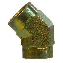 STEEL 45 DEGREE FEMALE ELBOW SAE 140338 - Fast Fittings