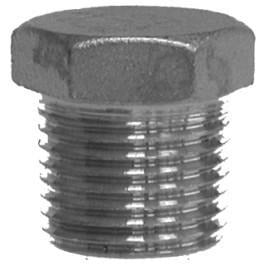316 STAINLESS STEEL 150# SOLID HEX HEAD PLUG - Fast Fittings