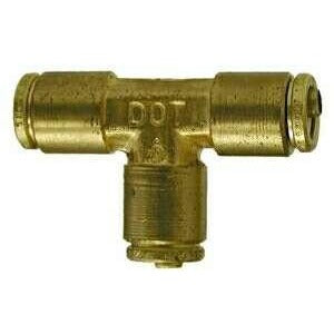 BRASS D.O.T. PUSH-IN UNION TEE - Fast Fittings