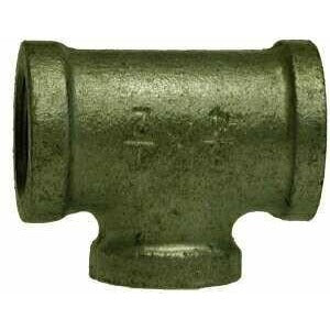 BLACK AND GALVANIZED MALLEABLE IRON BRANCH TEES - 150 PSI - Fast Fittings