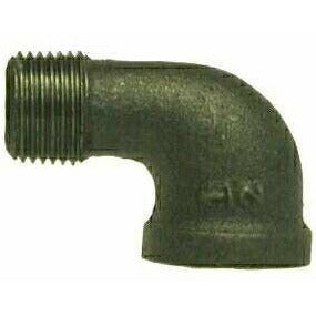 BLACK AND GALVANIZED MALLEABLE  IRON STREET ELBOW - 150 PSI - Fast Fittings - 1