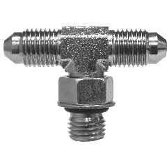 STEEL JIC TO O-RING BRANCH TEE - SAE 070429 - Fast Fittings