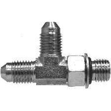 STEEL JIC TO O-RING RUN TEE - SAE 070428 - Fast Fittings