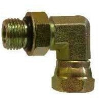 STEEL O-RING 90 DEGREE ELBOW SWIVEL ADAPTER - SAE 140257 - Fast Fittings