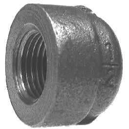 BLACK EXTRA HEAVY MALLEABLE IRON CAP - 300 PSI - Fast Fittings