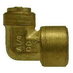 BRASS D.O.T. PUSH-IN FEMALE 90 DEGREE ELBOW - Fast Fittings