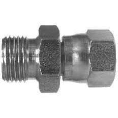 STEEL JIC TO BSPP STRAIGHT SWIVEL FITTING - Fast Fittings