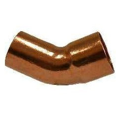 COPPER STREET 45 DEGREE ELL FTG X C WROT SOLDER JOINT - Fast Fittings